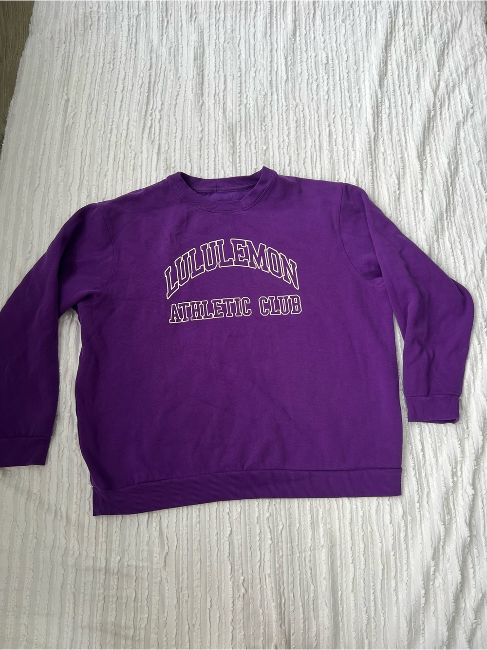lululemon athletica Purple Crewneck Athletic Club Sweatshirt